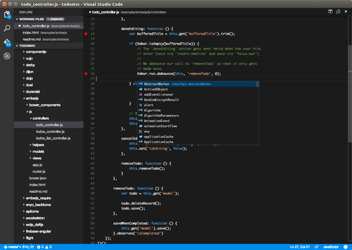 Microsoft выпустила для Linux среду разработки Visual Studio Code